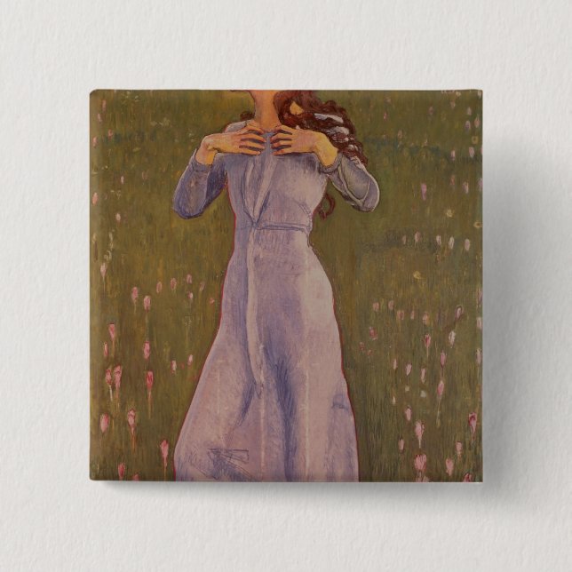 Emotion , 1900 2 inch square button (Front)