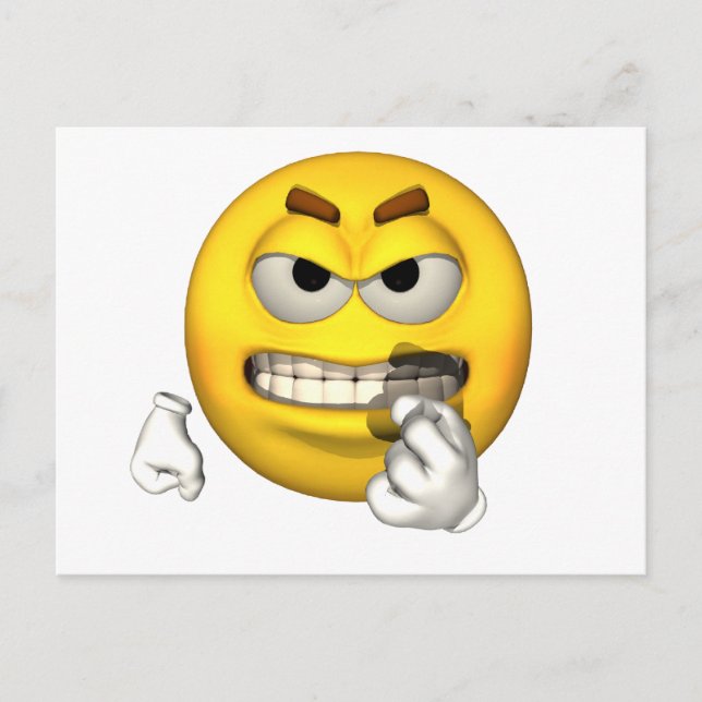Emotion Guy - Baring Teeth Postcard (Front)