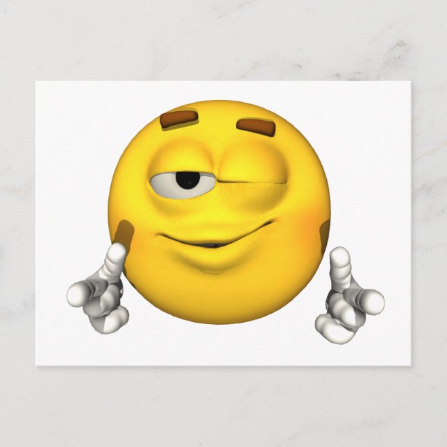 Emotion Guy - Wink Postcard (Front)