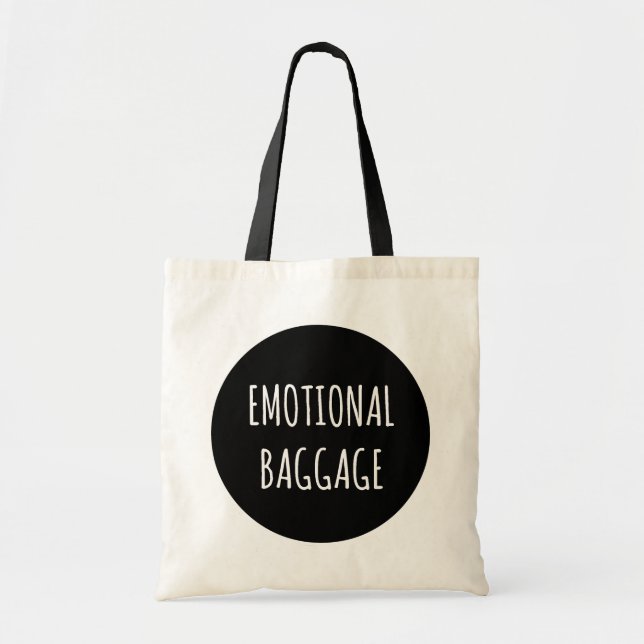 Emotional Baggage Circle Tote Bag (Front)