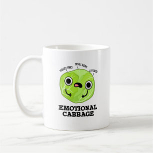 Emotional Cabbage Funny Veggie Pun  Coffee Mug