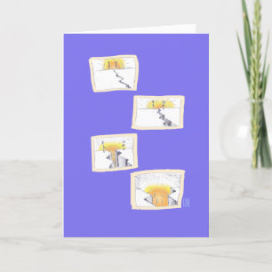 Emotional Disconnect on Blue Relationship Card