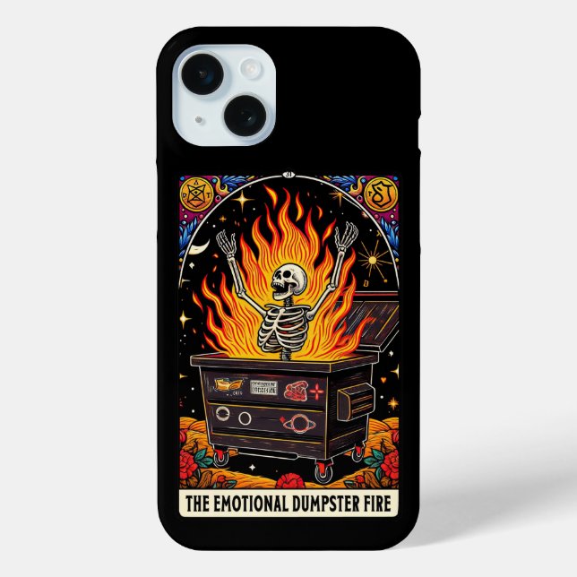 Emotional Dumpster Fire Tarot Card Collection Case-Mate iPhone Case (Back)