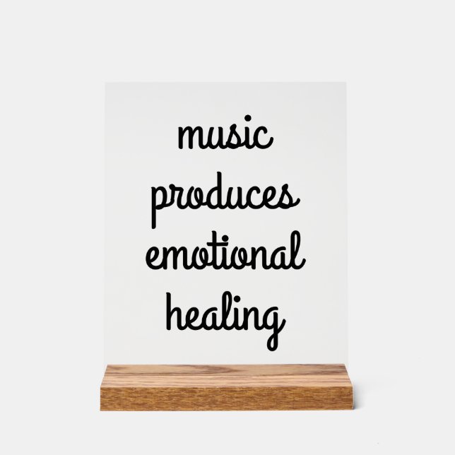 Emotional Healing Acrylic Sign (Front)