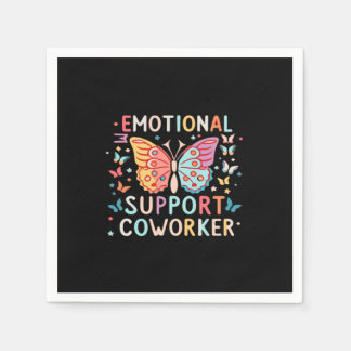 Emotional Help Co-worker Classic Cute Meme Napkin