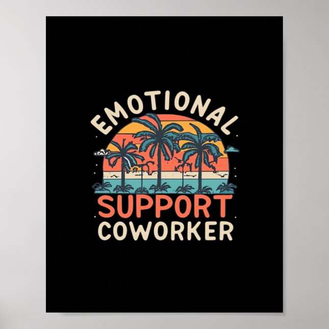 Emotional Help Co-Worker Essential Poster (Front)