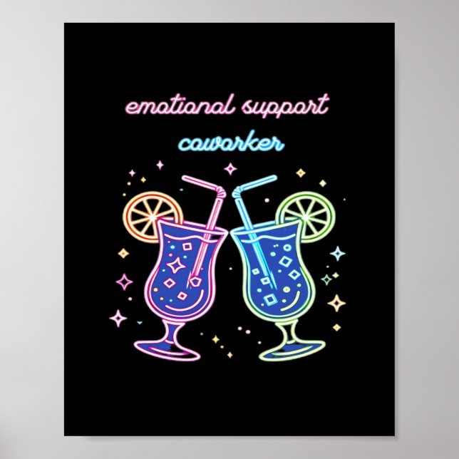 Emotional Help Coworker Appreciation Classic Poster (Front)