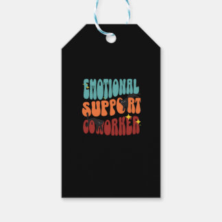 Emotional Help Coworker Cat Classic Gift Tags
