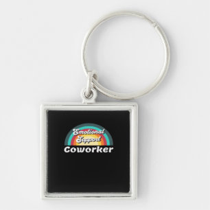 Emotional Help Coworker Classic Chilling Meme Keychain