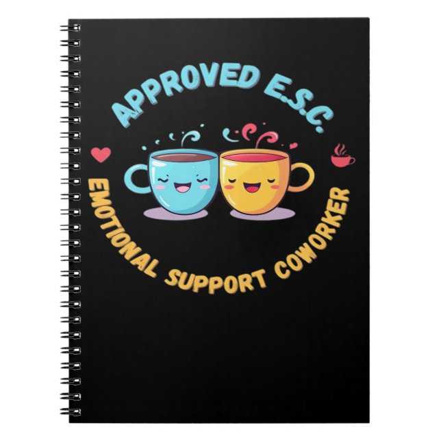 Emotional Help Coworker Classic Chilling Notebook (Front)