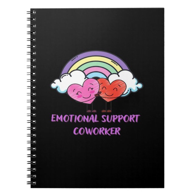 Emotional Help Coworker Classic Cute Notebook (Front)