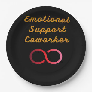 Emotional Help Coworker - Classic Labour Day Paper Plate