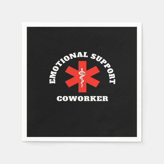 Emotional Help Coworker Classic Napkin (Front)