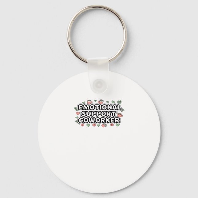 Emotional Help Coworker Classic V2 Classic Keychain (Front)