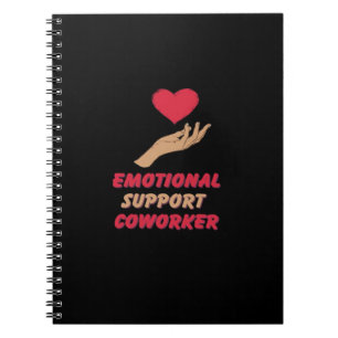 Emotional Help Coworker Classic Vibes Notebook