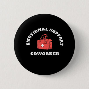 Emotional Help Coworker Funny And Viral Sloth 2 Inch Round Button