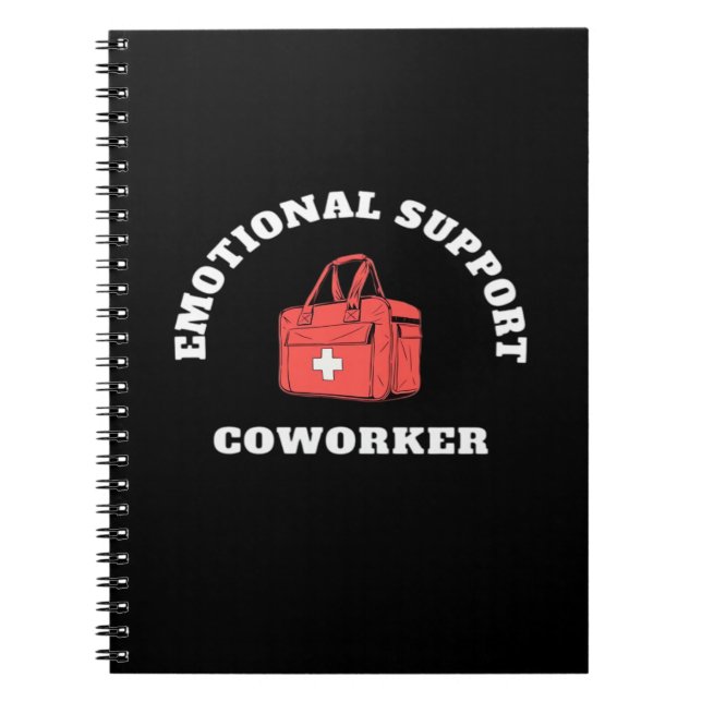 Emotional Help Coworker Funny And Viral Sloth Notebook (Front)