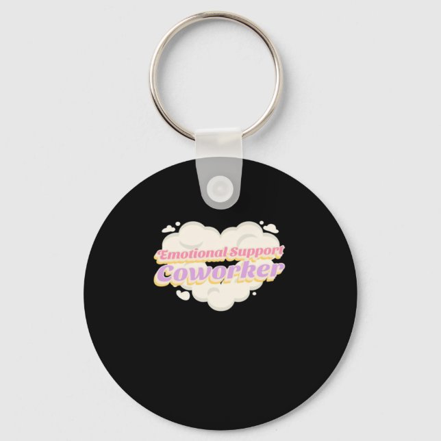 Emotional Help Coworker Office Gift Classic Keychain (Front)