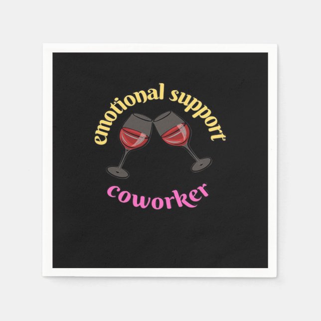 Emotional Help Coworker  - Precious Classic Napkin (Front)