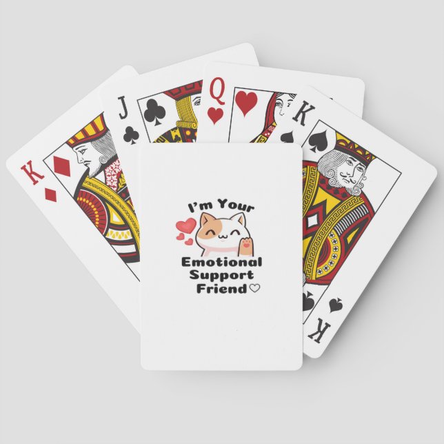 Emotional Help Coworker Quote Playing Cards (Back)
