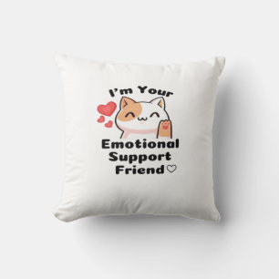Emotional Help Coworker Quote Throw Pillow