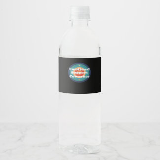 Emotional Help Coworker Trend Water Bottle Label