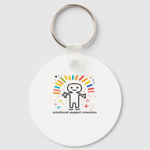 Emotional Help Coworker Viral Keychain