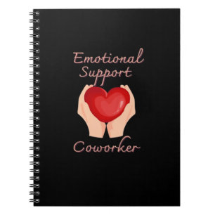 Emotional Help Coworker Viral Quote and Sloth Notebook