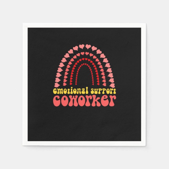Emotional Help Coworker  Work Bestie Classic Napkin (Front)