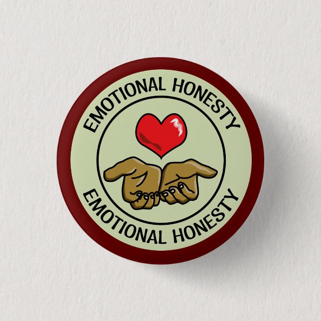 Emotional Honesty Milestone 1 Inch Round Button (Front)