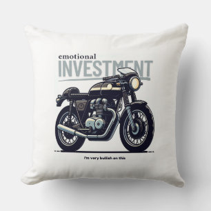 emotional investment - an enthusiast's perspective throw pillow