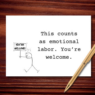 Emotional Labour Champion Card