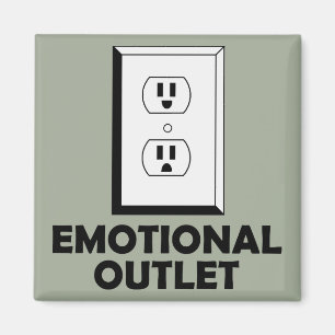 Emotional Outlet Funny Fridge Magnet Refrigerator