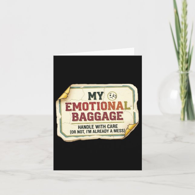 Emotional Parent Humour Design Card (Front)