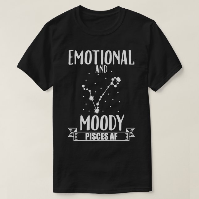 Emotional Pisces T-Shirt (Design Front)