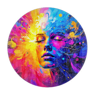Emotional Radiance Portrait Cutting Board