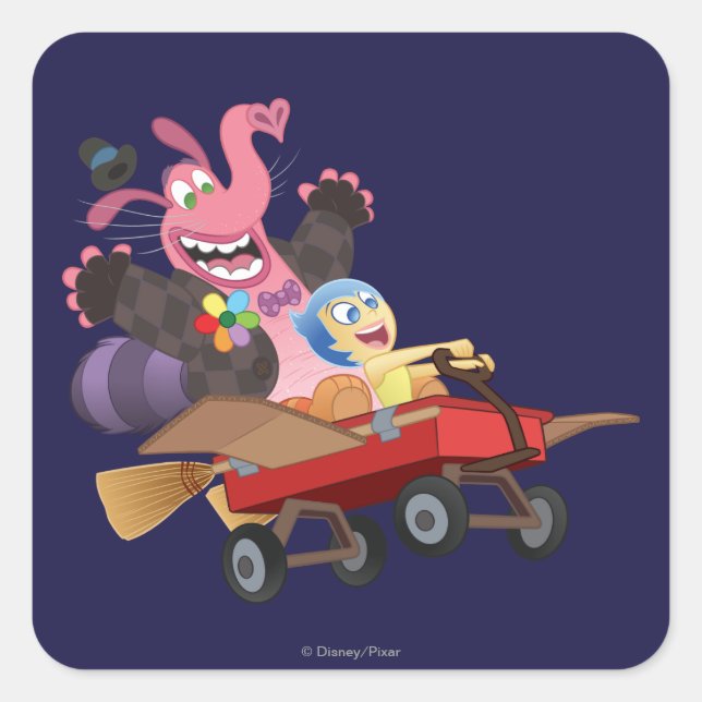 Emotional Roller Coaster Square Sticker (Front)