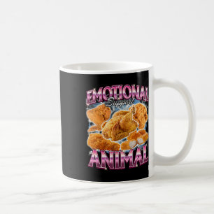 Emotional Support Animal Fried Chicken Funny Cring Coffee Mug