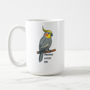 Emotional Support Bird Cockatiel Coffee Mug