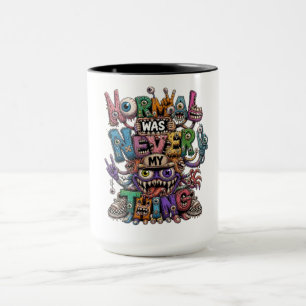 Emotional Support Chaos – Weird Cartoon Des Mug