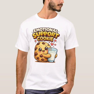Emotional Support Cookie Cute Funny Cookie T-Shirt