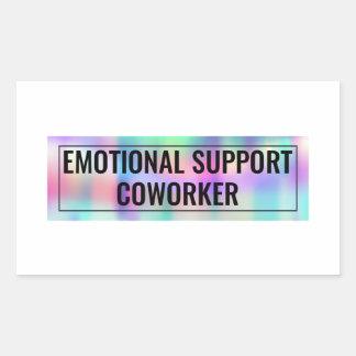 Emotional Support Coworker Sticker