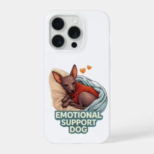 Emotional Support Dog Xoloitzcuintli iPhone 15 Pro Case