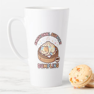 Emotional Support Dumpling Cute Kawaii Dim Sum Chi Latte Mug