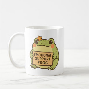 Emotional Support Frog Cute Animal Humor Coffee Mug