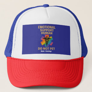 Emotional Support Human Do Not Pet Funny Halloween Trucker Hat
