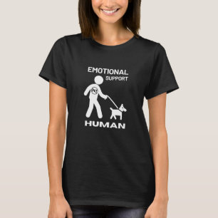 Emotional Support Human Funny Pet Owner T-Shirt