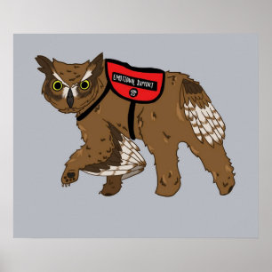 Emotional Support Owlbear Poster