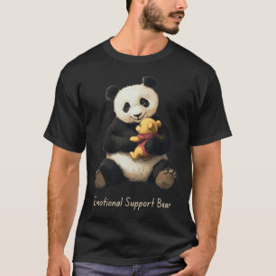 Emotional Support Panda Bear Holding A Cute Bear  T-Shirt