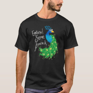 Emotional Support Peacock T-Shirt